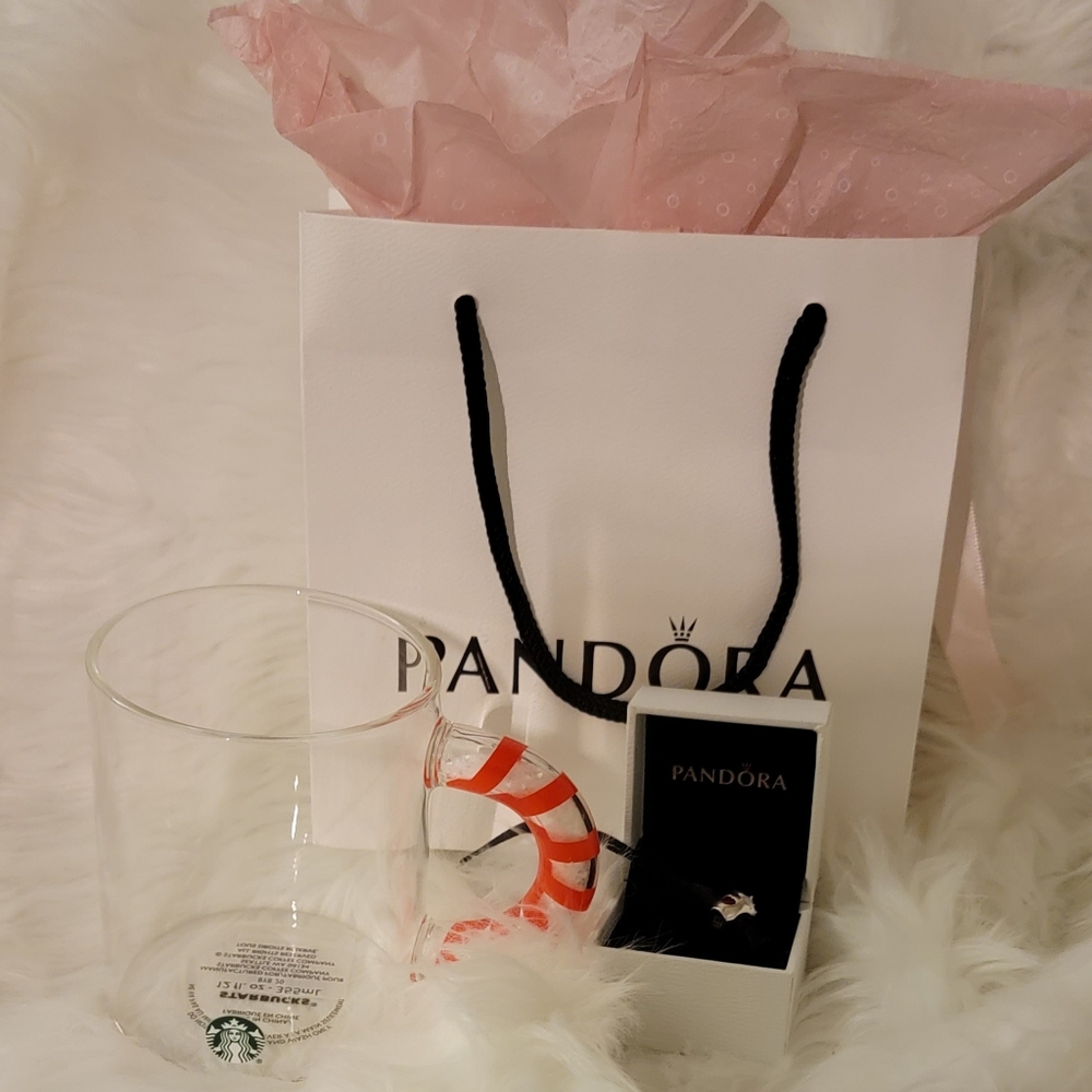 Pandora charm + Starbucks mug
